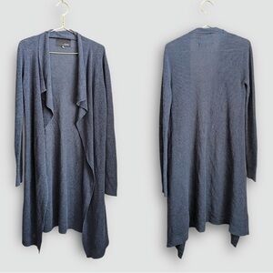 Line the Label Linen Longline Waterfall Cardigan